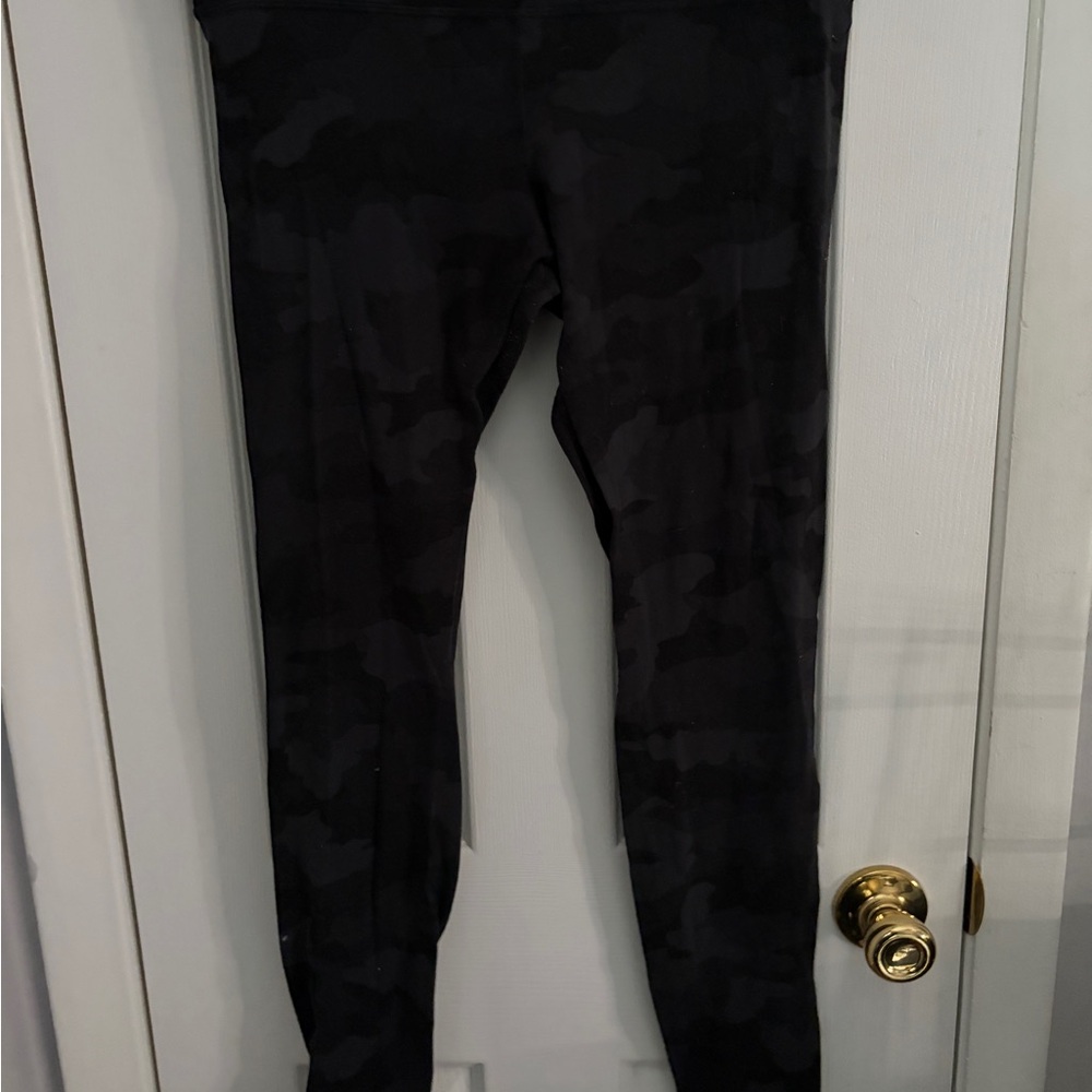 lululemon Black and gray Camo Leggings